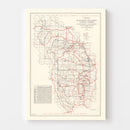 Vintage Black Hills & Harney National Forest Map 1934