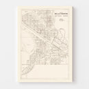 Vintage Map of Belle Fourche, South Dakota 1949