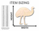 Unfinished Wood Emu Shape - Animal - Wildlife - Craft - up to 46" DIY