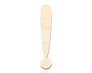 Unfinished Wood Exclamation Point Symbol - Craft - up to 46" DIY