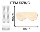 Unfinished Wood Goggles Shape - Craft - up to 46"