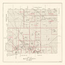 Vintage Map of Butte County, South Dakota 1936