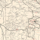 Vintage Black Hills Map 1939