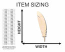 Unfinished Wood Feather Shape - Animal - Bird - Wildlife - Craft - up to 46" DIY