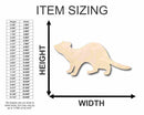 Unfinished Wood Ferret Shape - Animal - Craft - up to 46" DIY