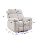 Power recliner with  LED Strip WHITE color