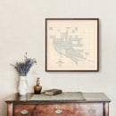 Vintage Map of Pierre, South Dakota 1931
