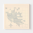 Vintage Map of Pierre, South Dakota 1931