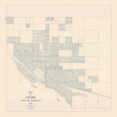 Vintage Map of Pierre, South Dakota 1931