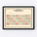 Vintage Map of McPherson County, South Dakota 1911