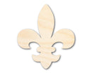 Unfinished Wood Fleur di Lis Shape | Saint's Football | France | DIY Craft Cutout | up to 46"