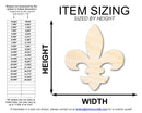 Unfinished Wood Fleur di Lis Shape | Saint's Football | France | DIY Craft Cutout | up to 46"