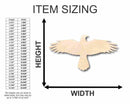 Unfinished Wood Flying Crow Shape - Bird - Wildlife - Craft - up to 46" DIY