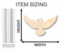 Unfinished Wood Flying Raven Shape - Animal - Wildlife - Craft - up to 46" DIY