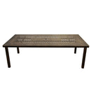 Traditional Outdoor Aluminum 95-in Rectangle Large Patio Dining Table
