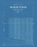 Vintage Map of Groton, South Dakota 1882