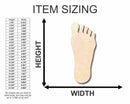 Unfinished Wood Foot Shape - Craft- up to 46" DIY