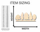 Unfinished Wood Forest Shape - Nature - Trees - Craft - up to 46" DIY