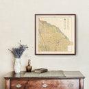 Vintage Map of Lac Qui Parle County, Minnesota 1924