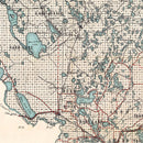 Vintage Map of Itasca County, Minnesota 1914