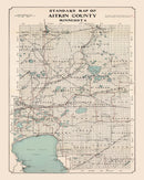 Vintage Map of Aitkin County, Minnesota 1914