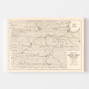 Vintage Map of Roseau County, Minnesota 1911