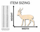 Unfinished Wood Gazelle Shape - Animal - Safari - Craft - up to 46" DIY