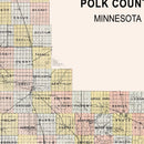 Vintage Map of Polk County, Minnesota 1907