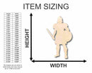 Unfinished Wood Gladiator Shape - Roman History - Craft - up to 46" DIY