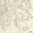 Vintage Map of Woonsocket, Rhode Island 1929