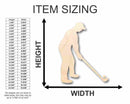 Unfinished Wood Golfer Shape - Sporting - Craft - up to 46" DIY