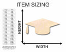 Unfinished Wood Graduation Cap Shape - Craft - up to 46" DIY