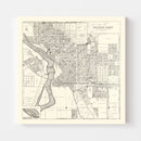 Vintage Map of Stevens Point, Wisconsin 1919