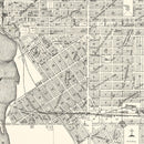 Vintage Map of Stevens Point, Wisconsin 1919