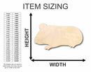 Unfinished Wood Guinea Pig Shape - Animal - Pet - Craft - up to 46" DIY