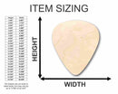 Unfinished Wood Guitar Pick Shape - Music - Craft - up to 46" DIY