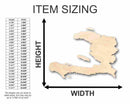 Unfinished Wood Haiti Shape - Country - Craft - up to 46" DIY