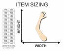 Unfinished Wood Hand and Arm Shape - Craft - up to 46" DIY