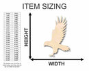 Unfinished Wood Hawk Shape - Animal - Wildlife - Craft - up to 46" DIY