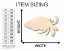 Unfinished Wood Hermit Crab Shape - Ocean - Beach - Nursery - Craft - up to 46" DIY