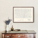 Vintage Map of Custer County, Oklahoma 1936
