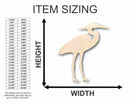 Unfinished Wood Heron Shape - Bird - Wildlife - Craft - up to 46" DIY