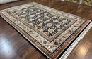 Indo Persian Bidjar Rug 6x10, Vintage Handmade Wool Carpet, Allover Pattern