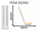 Unfinished Wood Hockey Stick Shape - Sporting - Craft - up to 46" DIY