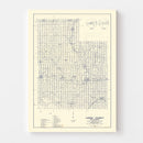 Vintage Map of Caddo County, Oklahoma 1936