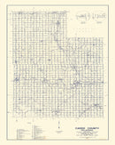 Vintage Map of Caddo County, Oklahoma 1936