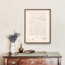 Vintage Map of Beaver County, Oklahoma 1936