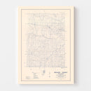 Vintage Map of Beaver County, Oklahoma 1936