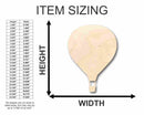Unfinished Wood Hot Air Balloon Shape - Craft - up to 46" DIY