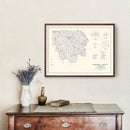 Vintage Map of Marshall County, Oklahoma 1936